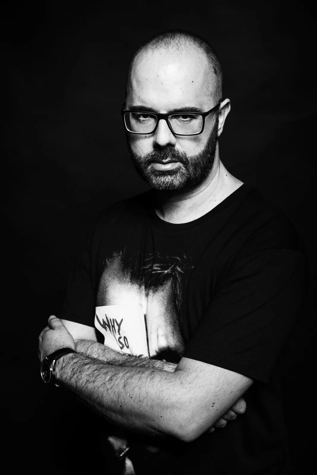 Ritratto in bianco e nero di Luca Vehr